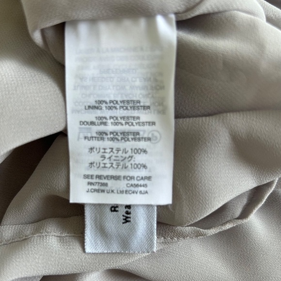 J. Crew Grey Velvet Tank Top Sz 2 Lined Cami Adjustable Straps - Picture 8 of 8